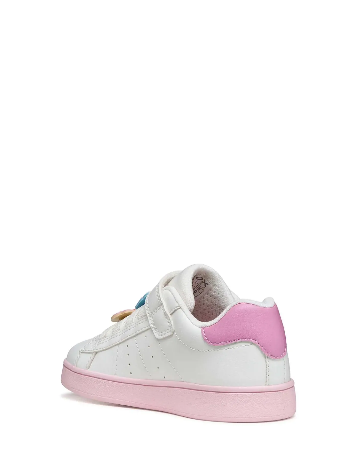 SNEAKERS RAGAZZA - GEOX BIANCO-ROSA - J65LRF 000BC