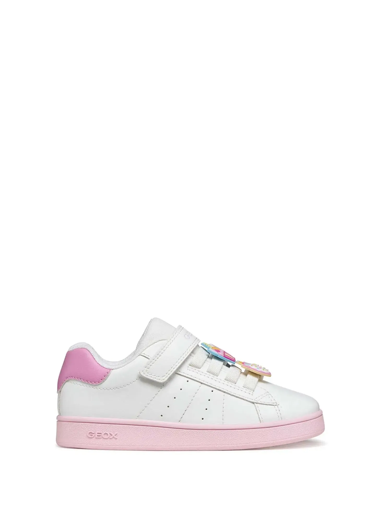 SNEAKERS RAGAZZA - GEOX BIANCO-ROSA - J65LRF 000BC
