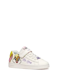 SNEAKERS RAGAZZA - GEOX BIANCO-GIALLO - J65LRH 05411
