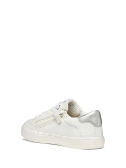 SNEAKERS RAGAZZA - GEOX BIANCO-ARGENTO - J654NB 0BCEW