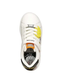 SNEAKERS RAGAZZA - GEOX BIANCO-NERO - J65LSE 054FU
