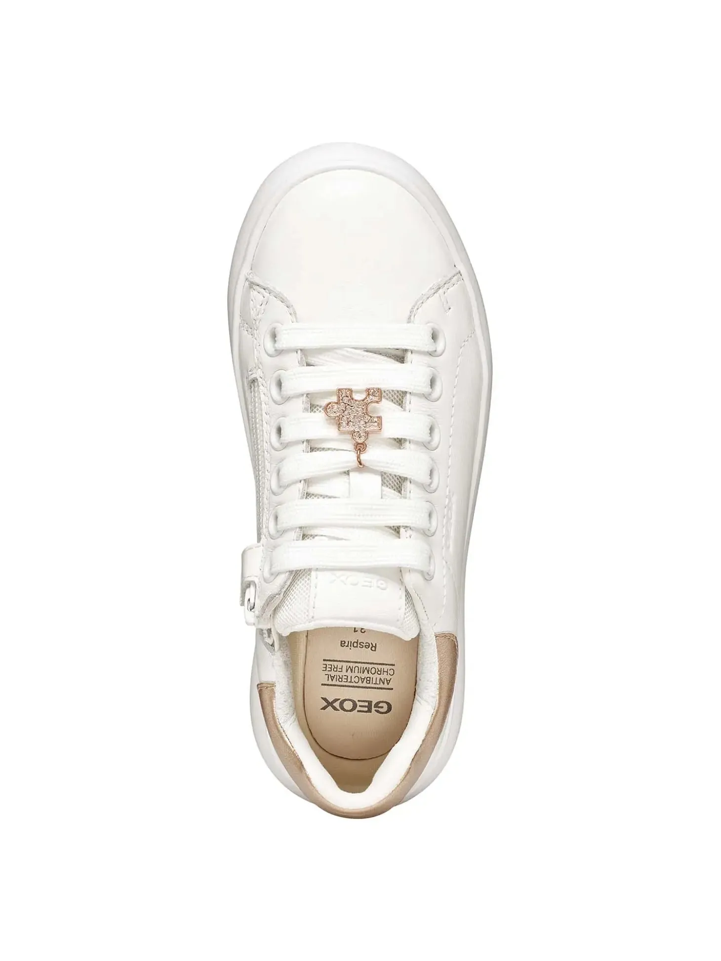 SNEAKERS RAGAZZA - GEOX BIANCO-ROSA - J65MRA 00085