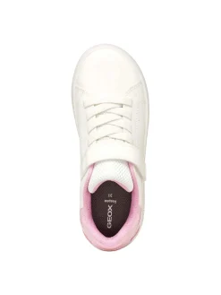 SNEAKERS RAGAZZA - GEOX BIANCO-ROSA - J36LRA 054BJ