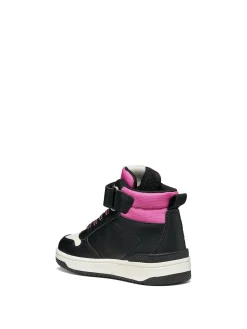 SNEAKERS RAGAZZA - GEOX NERO-FUXIA - J66HXJ 054FU