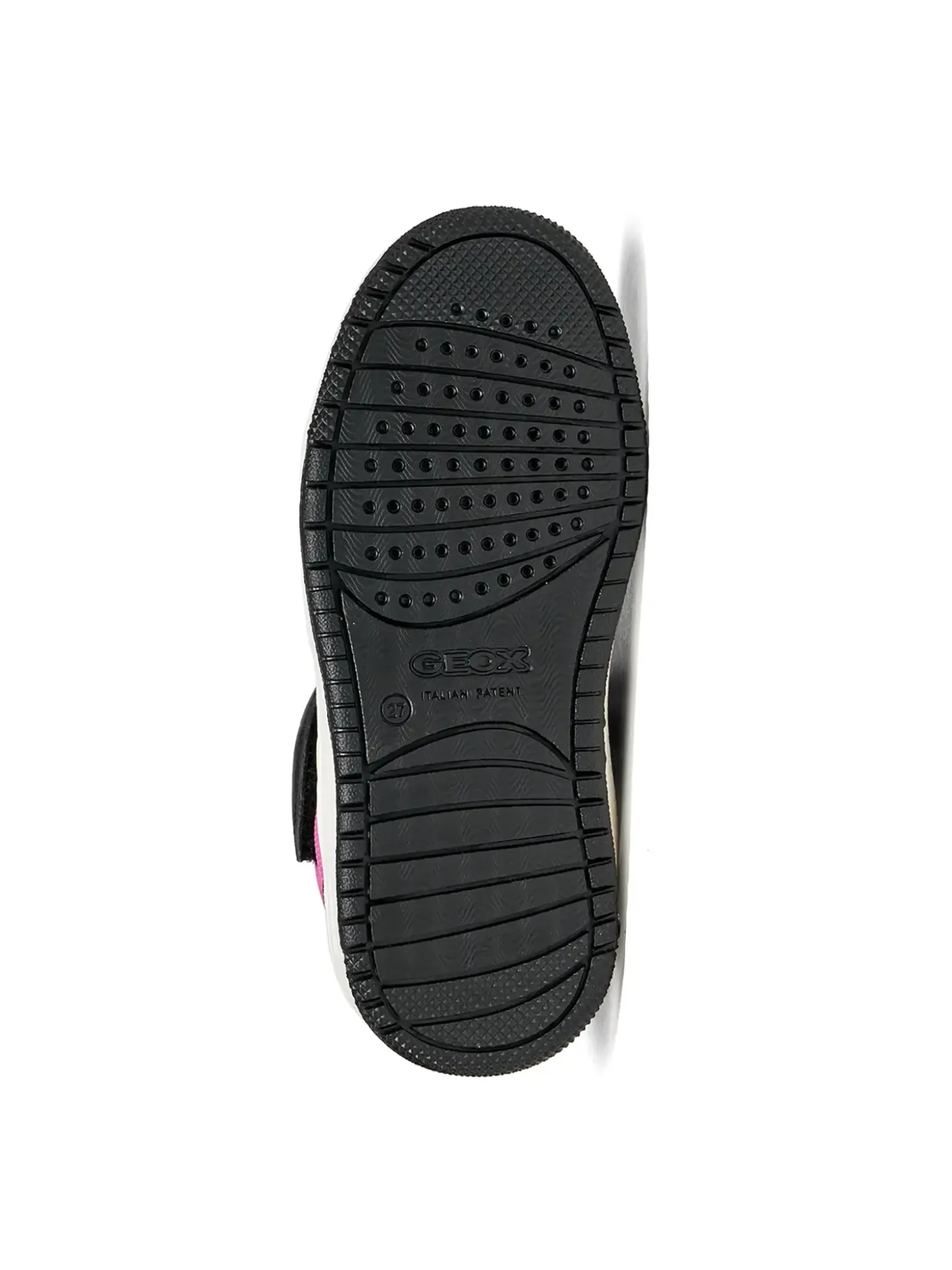 SNEAKERS RAGAZZA - GEOX NERO-FUXIA - J66HXJ 054FU