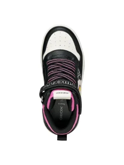 SNEAKERS RAGAZZA - GEOX NERO-FUXIA - J66HXJ 054FU