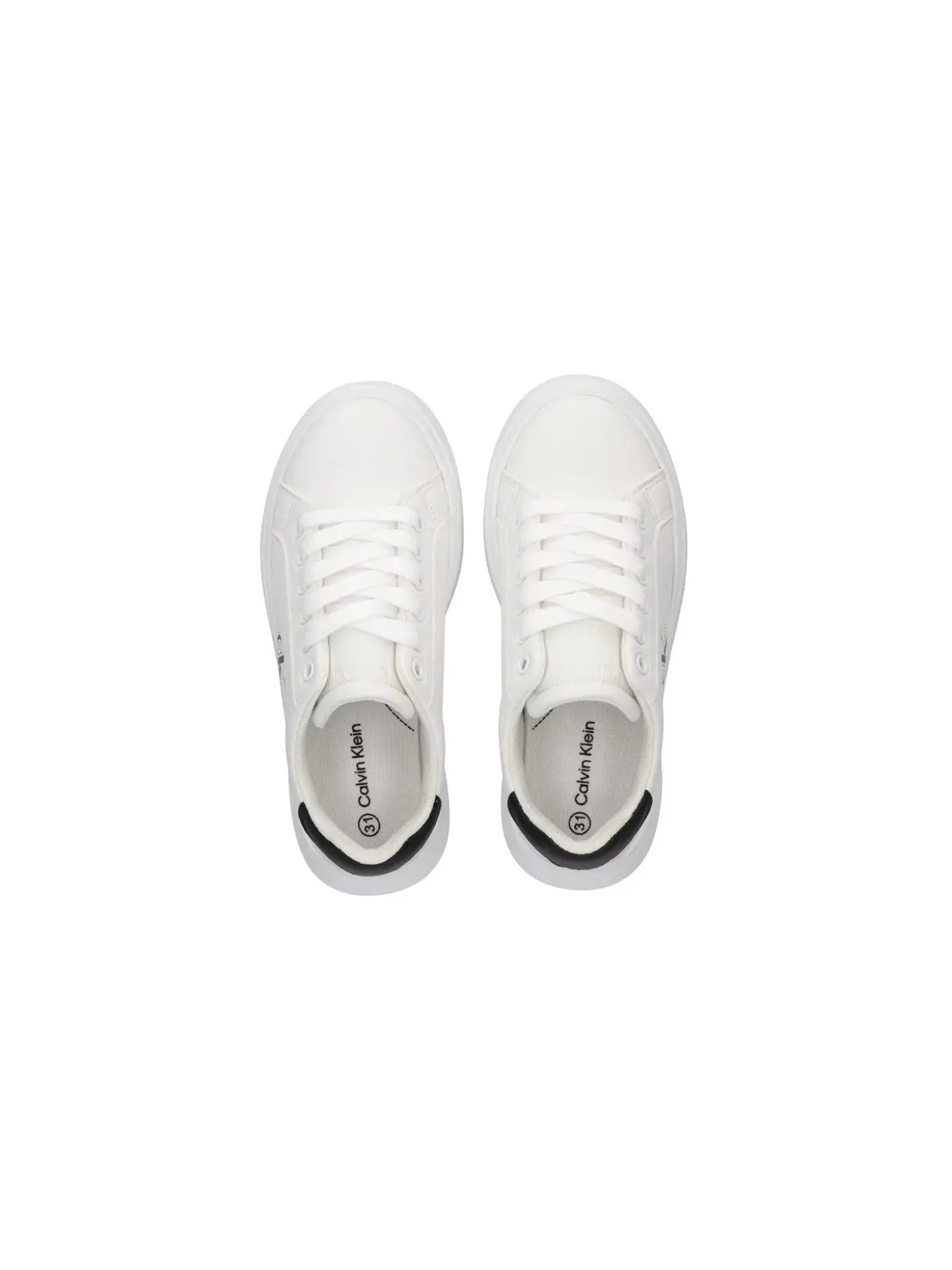 SNEAKERS RAGAZZO - CALVIN KLEIN BIANCO-NERO - V3X9-83468-1355