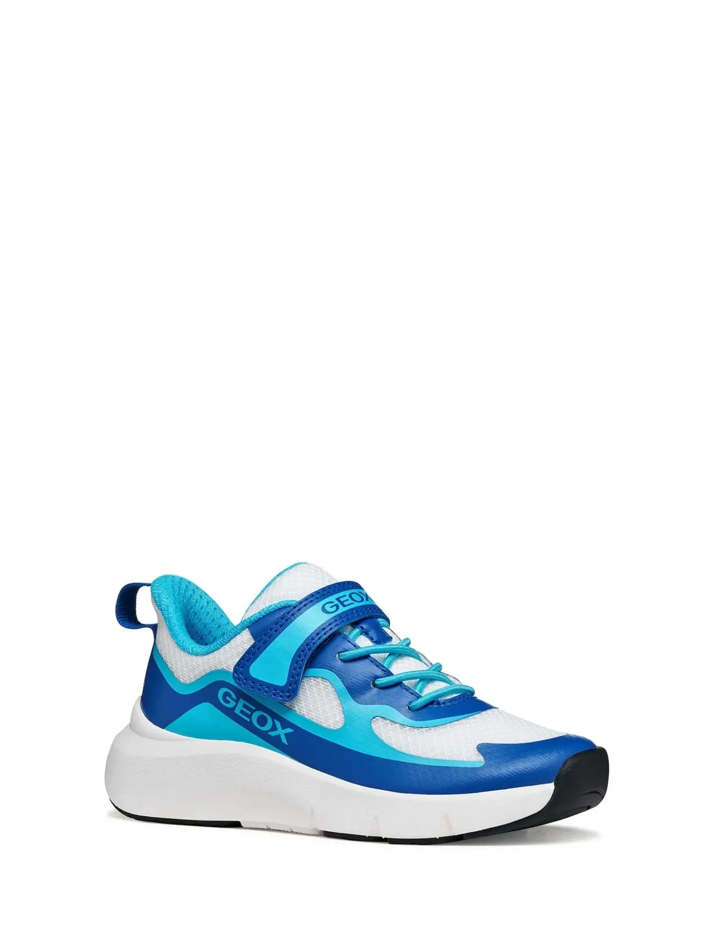 SNEAKERS RAGAZZO - GEOX BIANCO-AZZURO - J65P7F 01454