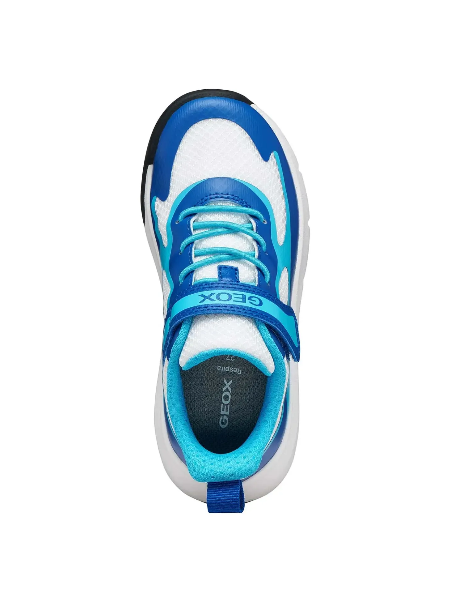 SNEAKERS RAGAZZO - GEOX BIANCO-AZZURO - J65P7F 01454