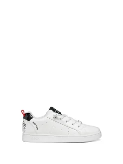 SNEAKERS RAGAZZO - GEOX BIANCO-NERO - J66LRD 05402