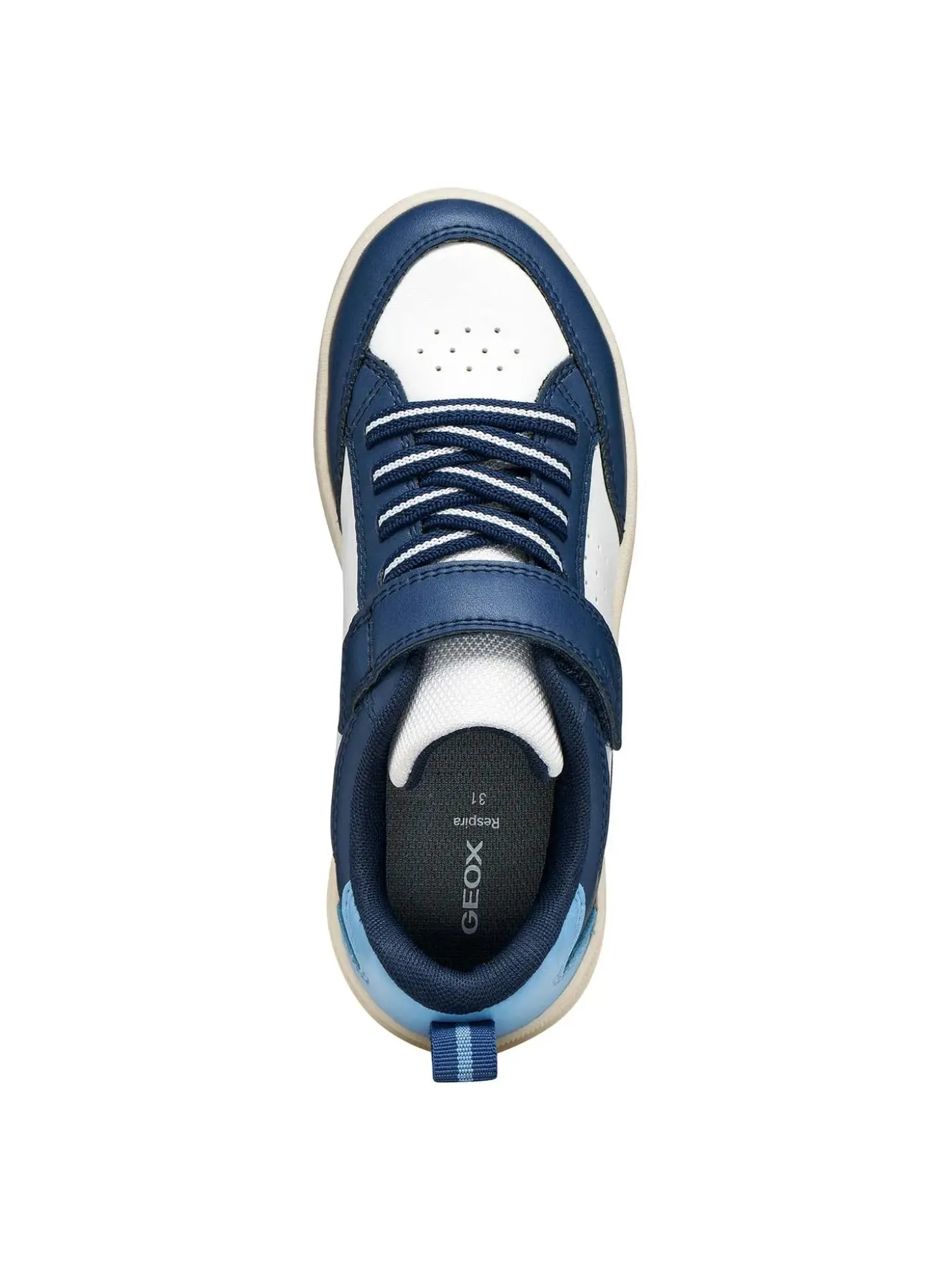 SNEAKERS RAGAZZO - GEOX BIANCO-NAVY - J45LQA 000BC