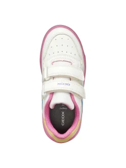 SNEAKERS RAGAZZO - GEOX BIANCO-ROSA - J45HXB 0003W