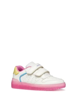 SNEAKERS RAGAZZO - GEOX BIANCO-ROSA - J45HXB 0003W