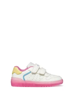 SNEAKERS RAGAZZO - GEOX BIANCO-ROSA - J45HXB 0003W