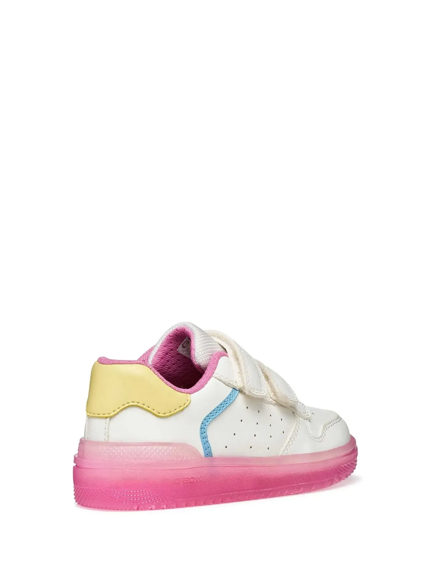 SNEAKERS RAGAZZO - GEOX BIANCO-ROSA - J45HXB 0003W