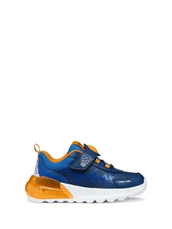 SNEAKERS RAGAZZO - GEOX NAVY-ARANCIO - J65LYA 011CE