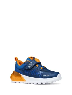 SNEAKERS RAGAZZO - GEOX NAVY-ARANCIO - J65LYA 011CE