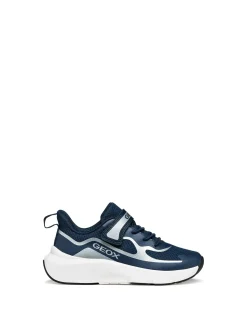 SNEAKERS RAGAZZO - GEOX NAVY-ARGENTO - J65P7F 01454