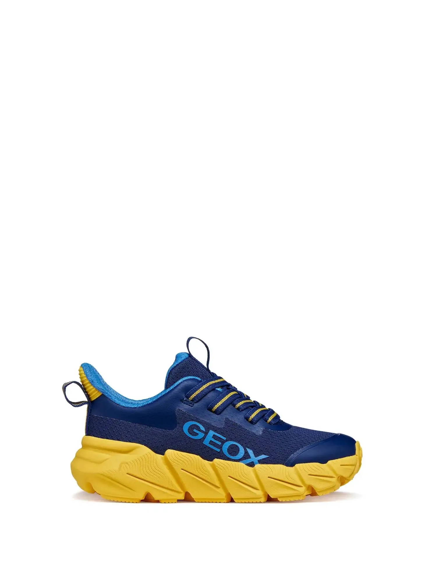 SNEAKERS RAGAZZO - GEOX NAVY-GIALLO - J46N1A 0149J