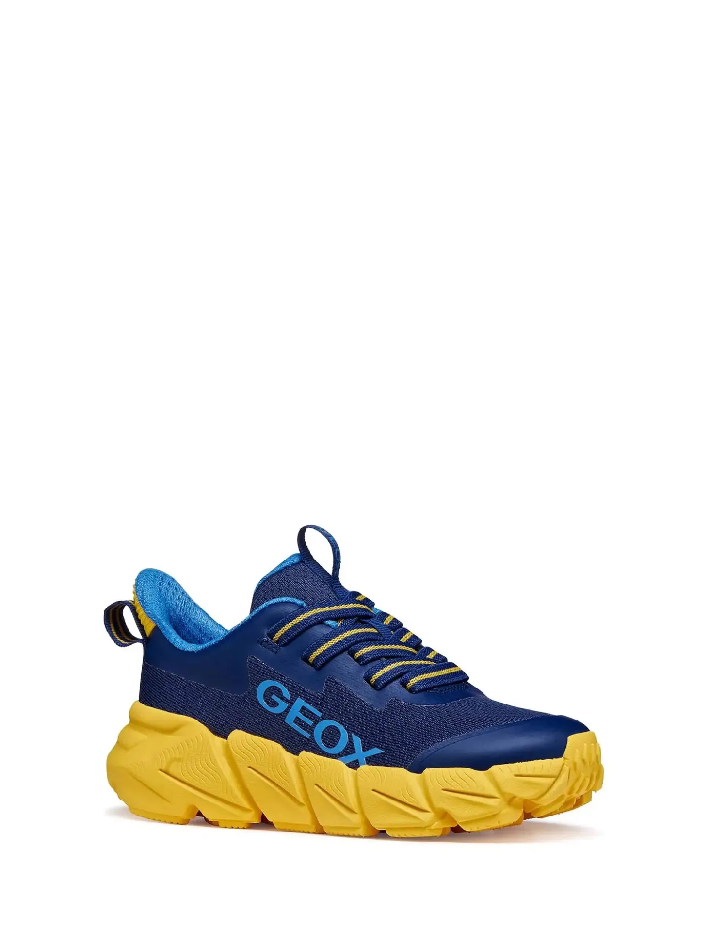 SNEAKERS RAGAZZO - GEOX NAVY-GIALLO - J46N1A 0149J