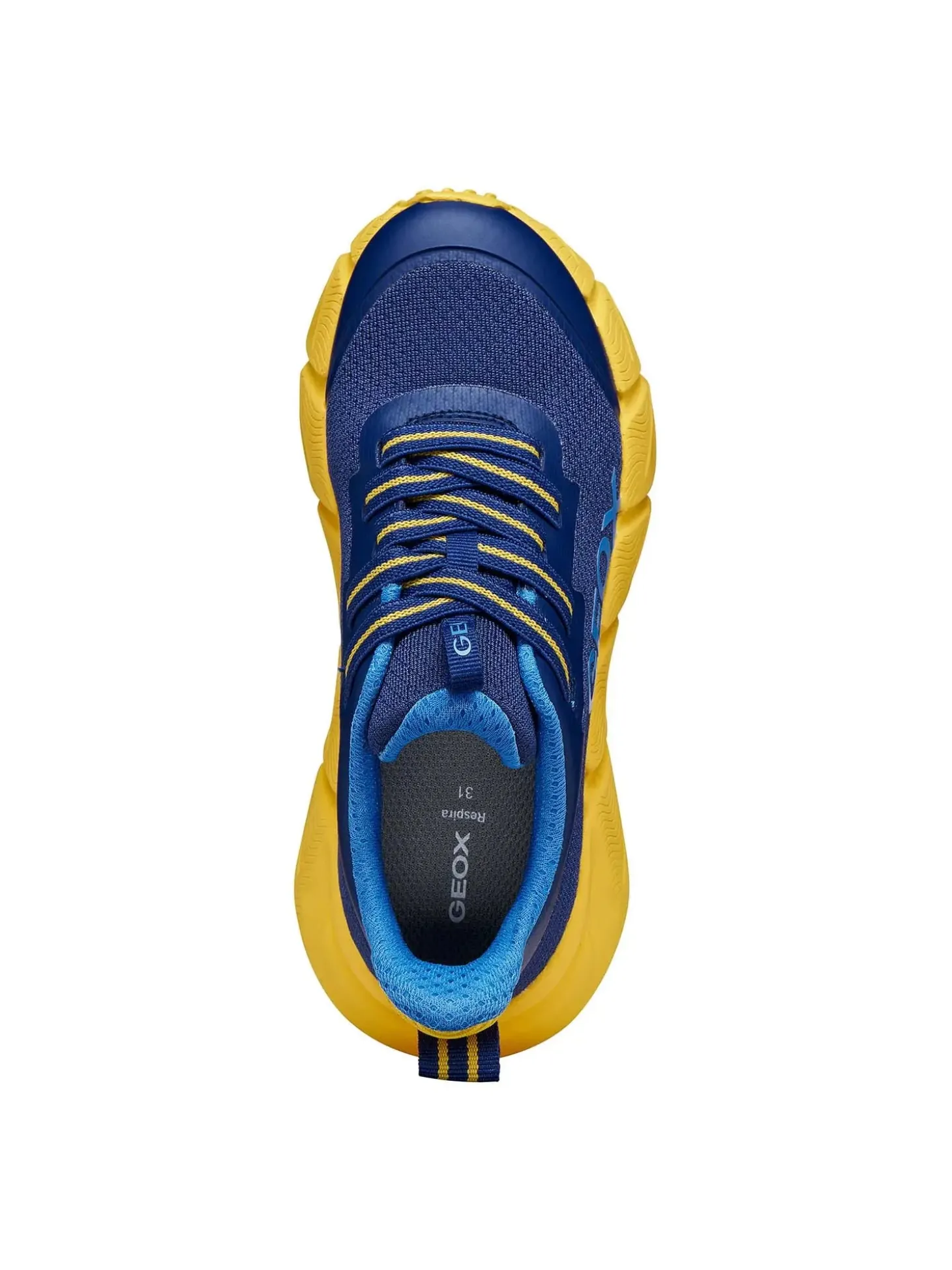 SNEAKERS RAGAZZO - GEOX NAVY-GIALLO - J46N1A 0149J