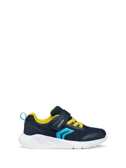 SNEAKERS RAGAZZO - GEOX NAVY-GIALLO - J36GBA 01454