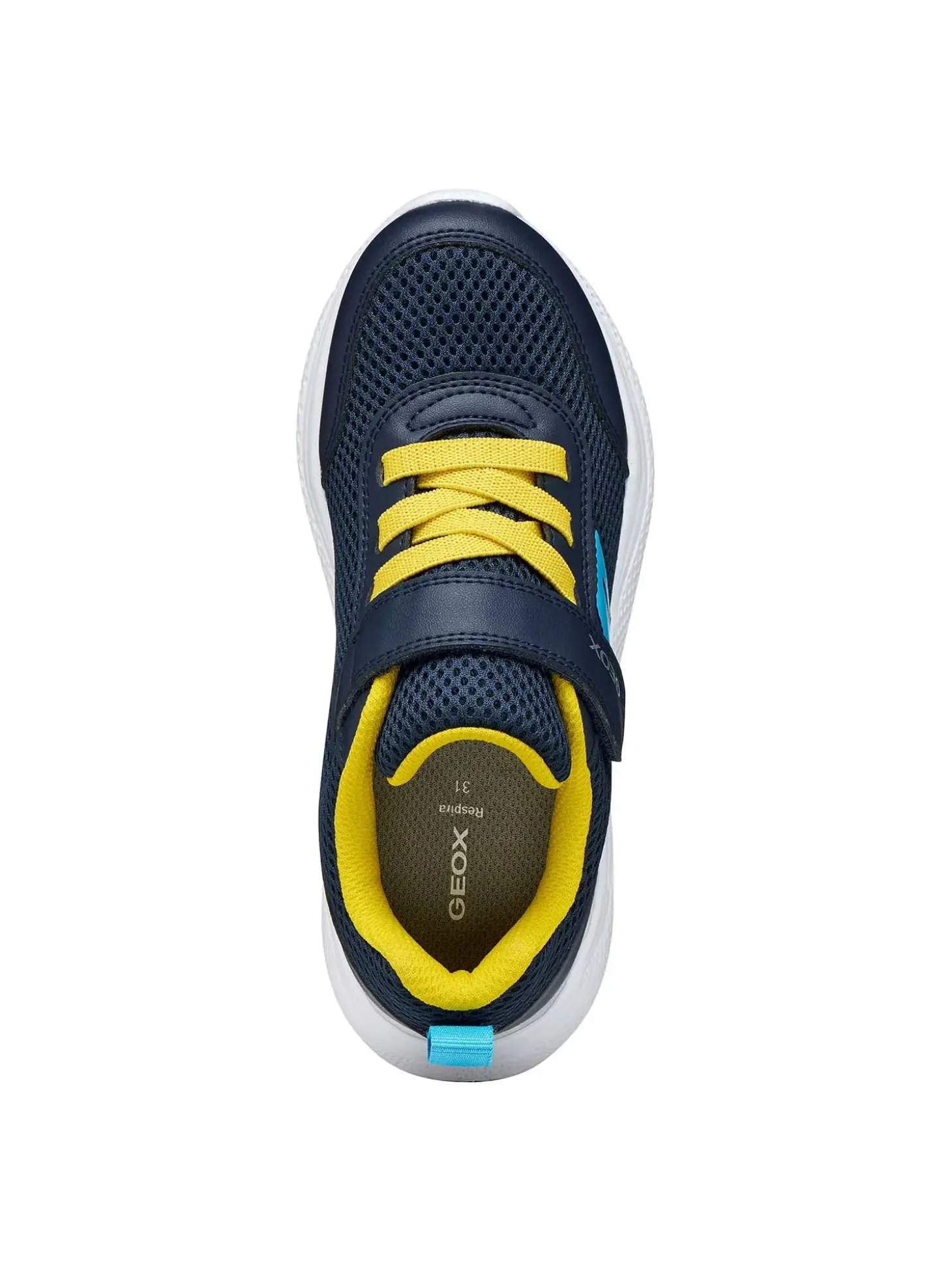 SNEAKERS RAGAZZO - GEOX NAVY-GIALLO - J36GBA 01454