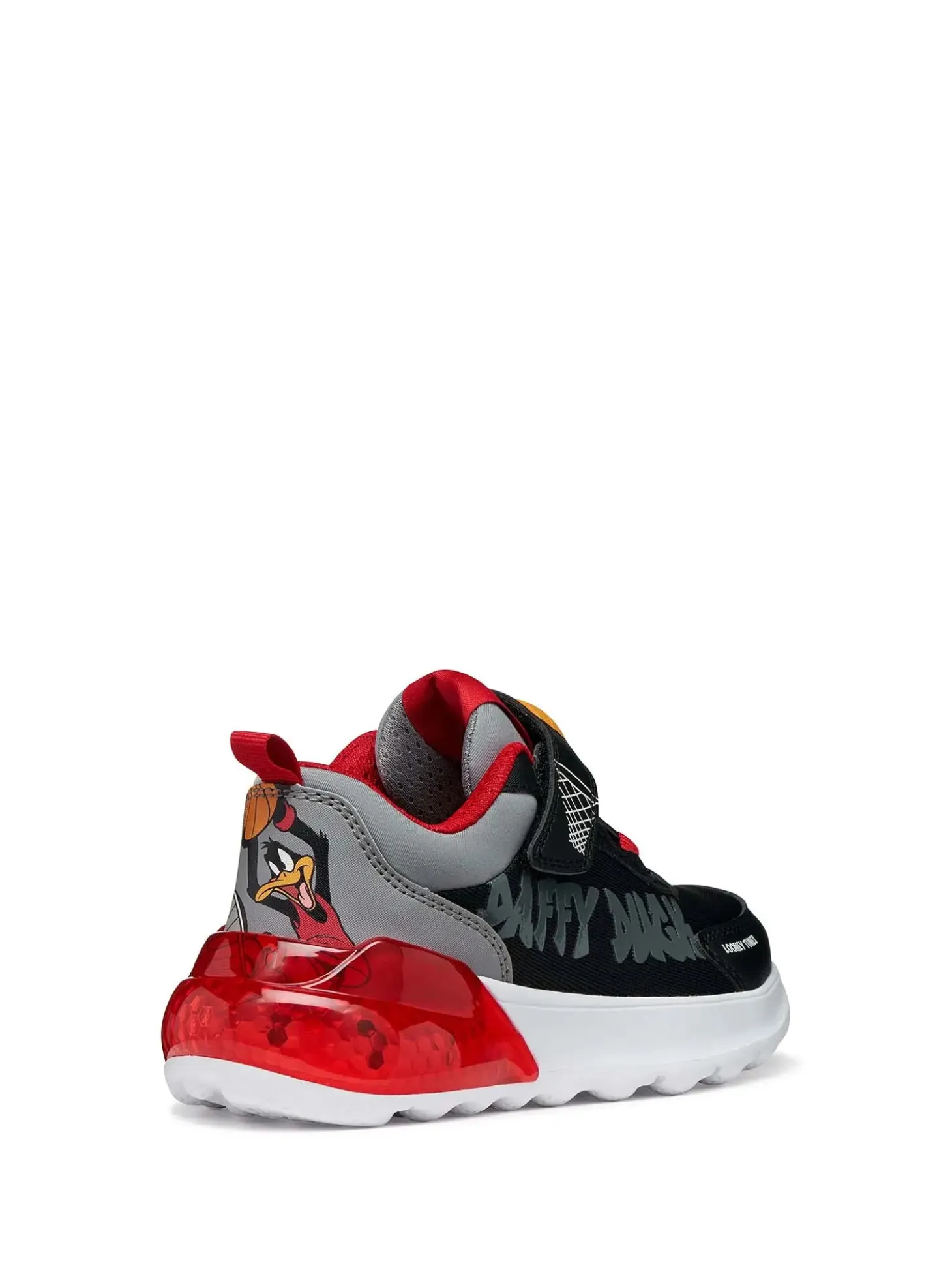 SNEAKERS RAGAZZO - GEOX NERO-ROSSO - J65LYA 011CE