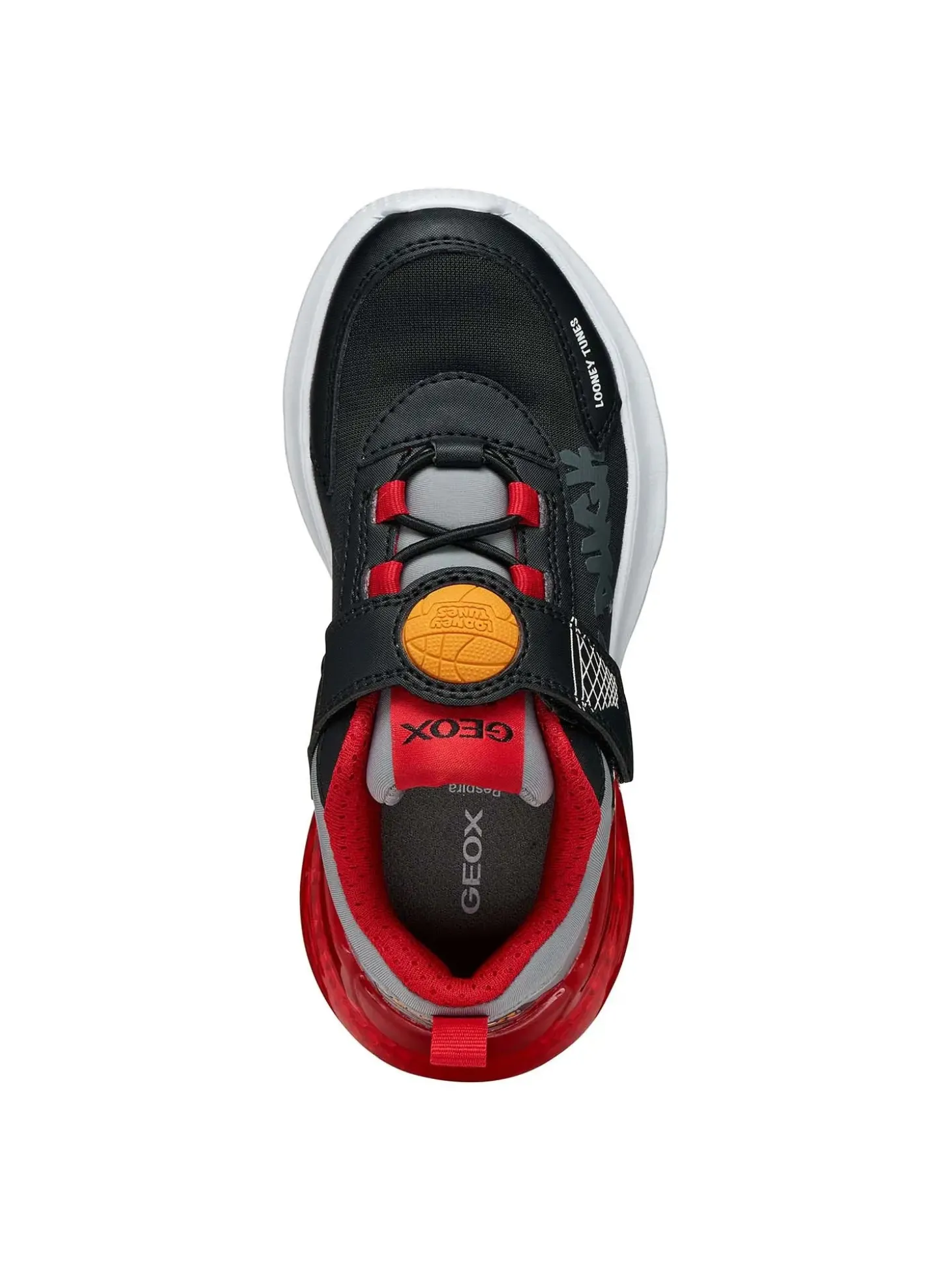 SNEAKERS RAGAZZO - GEOX NERO-ROSSO - J65LYA 011CE