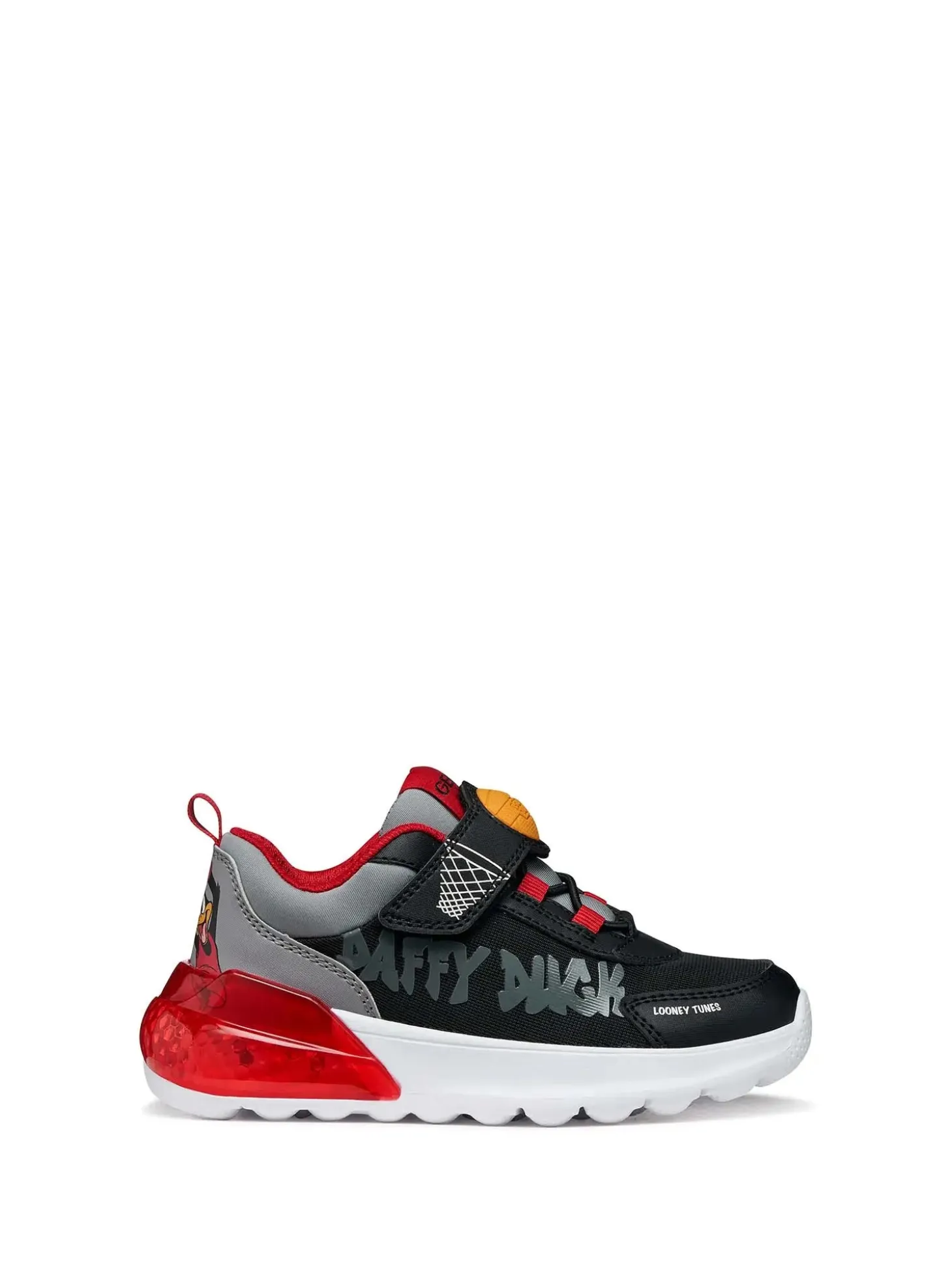 SNEAKERS RAGAZZO - GEOX NERO-ROSSO - J65LYA 011CE