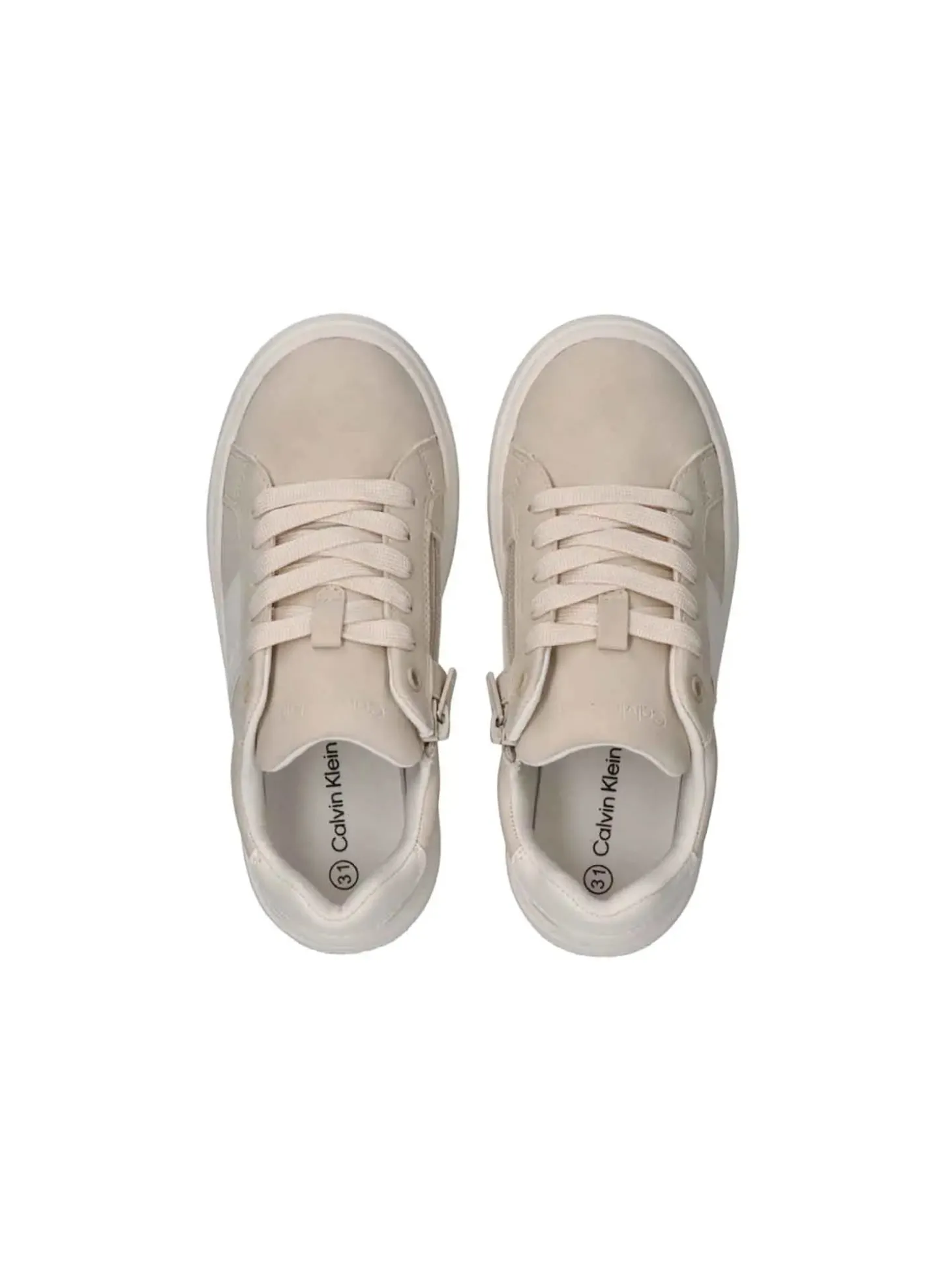 SNEAKERS UNISEX - CALVIN KLEIN BEIGE-BIANCO - V3X9-83292-1269