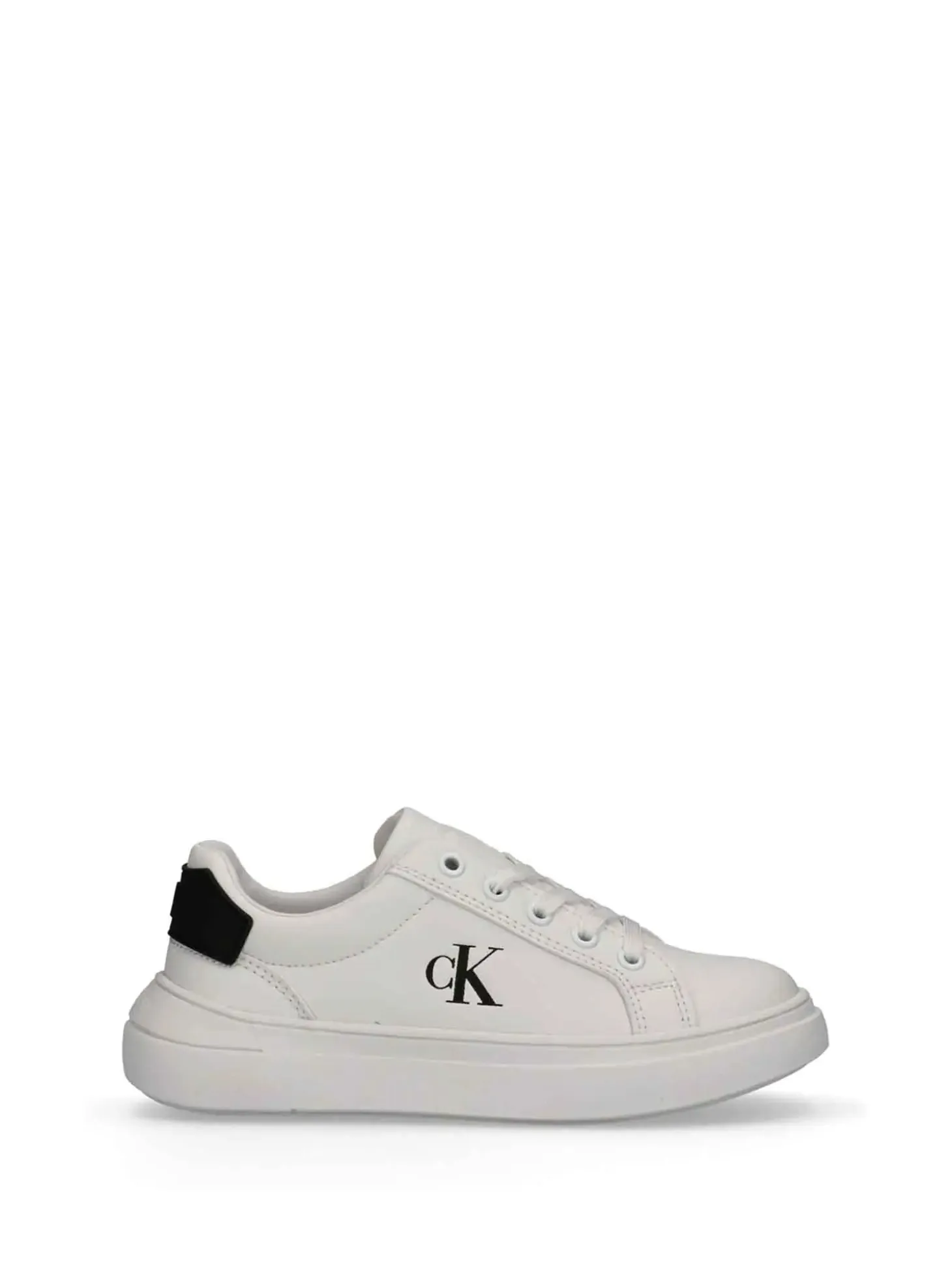 SNEAKERS UNISEX - CALVIN KLEIN BIANCO-NERO - V3X9-83300-1355