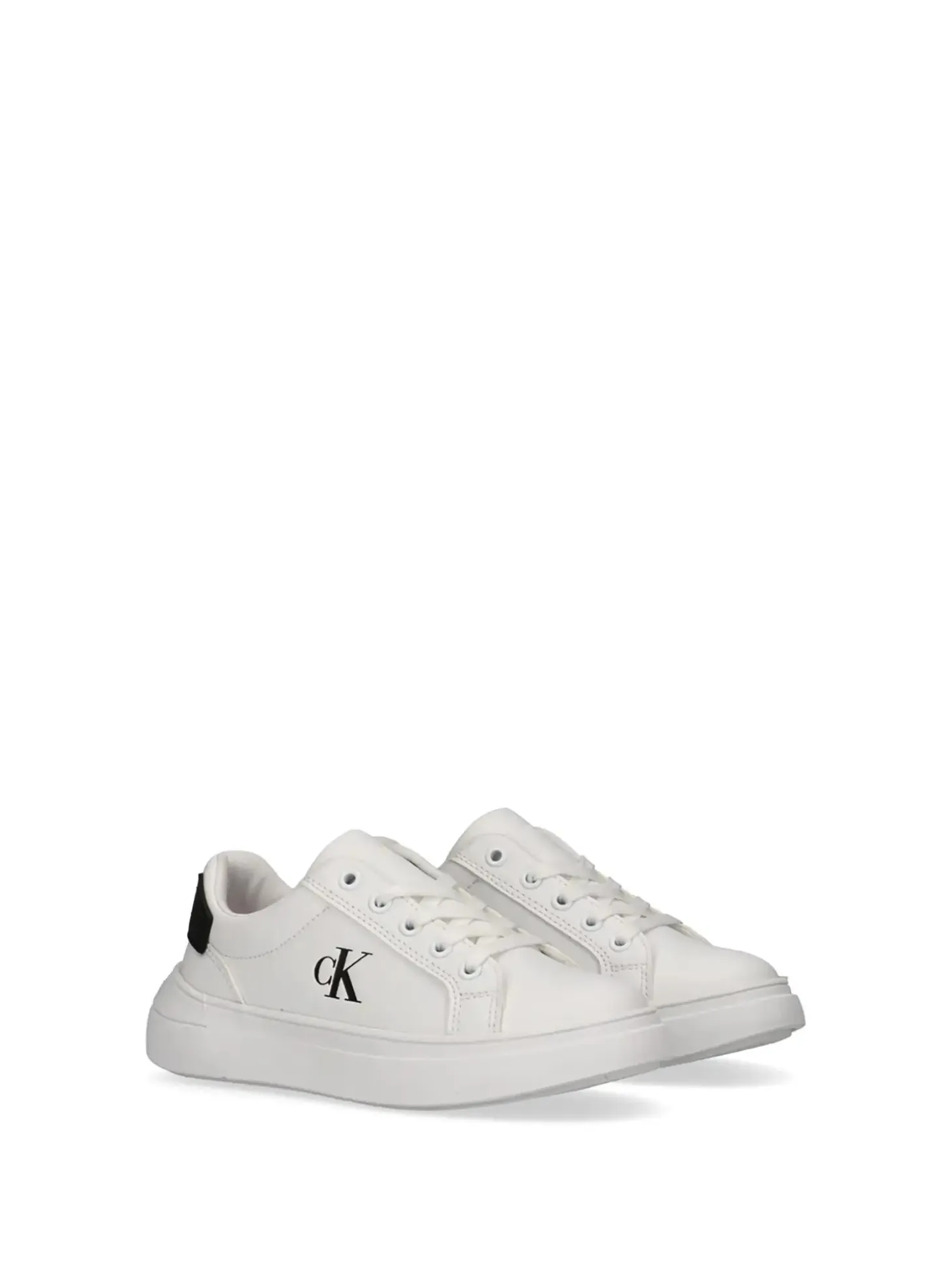 SNEAKERS UNISEX - CALVIN KLEIN BIANCO-NERO - V3X9-83300-1355