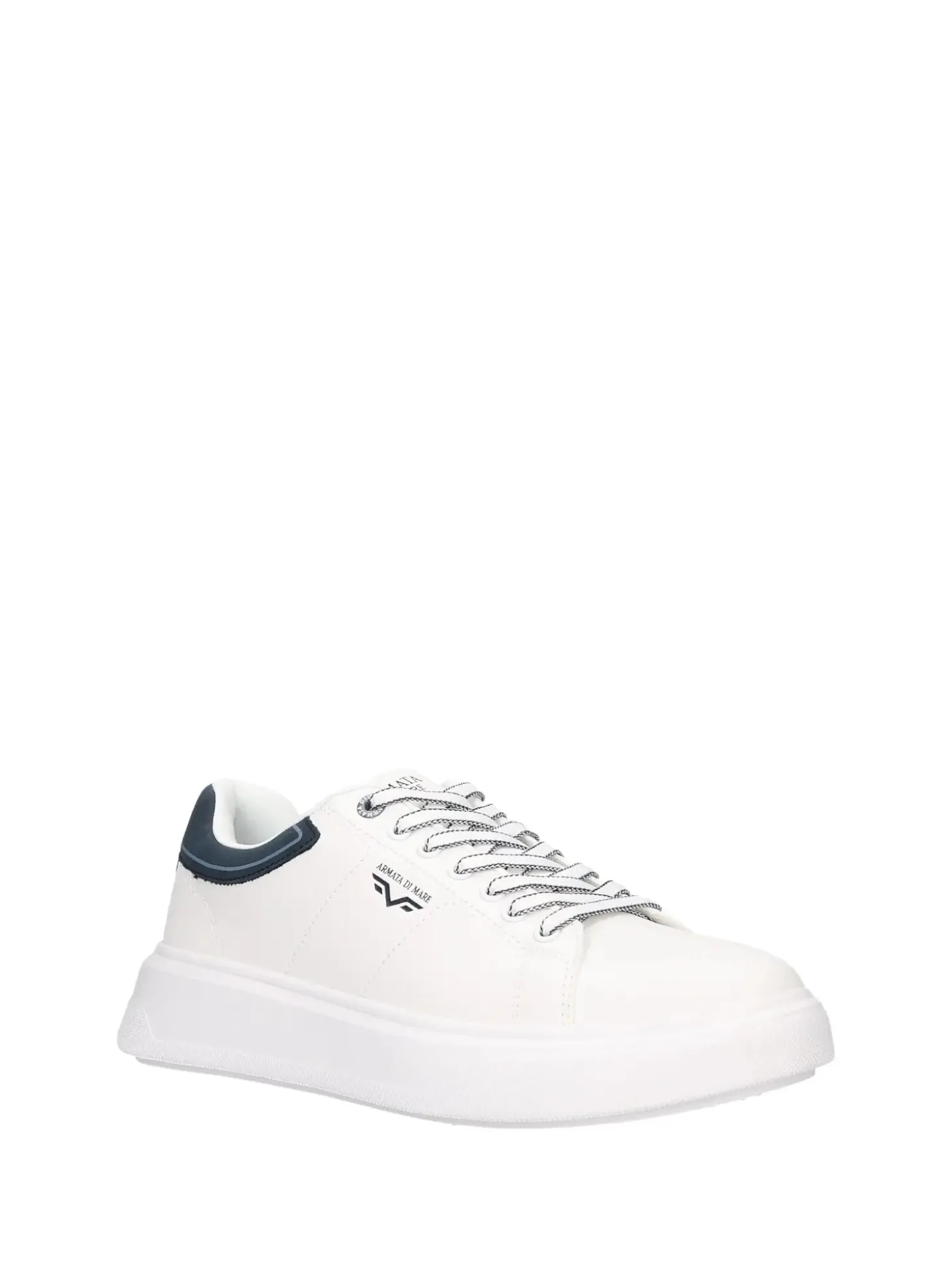 SNEAKERS UOMO - ARMATA DI MARE BIANCO-NAVY - AMU 1M922