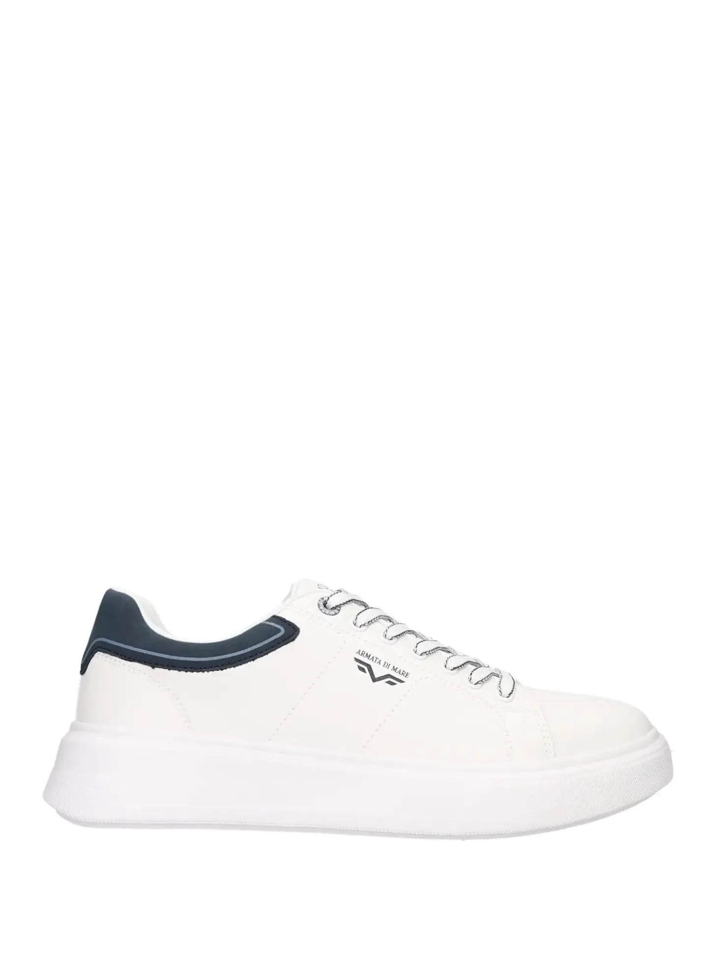SNEAKERS UOMO - ARMATA DI MARE BIANCO-NAVY - AMU 1M922