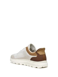 SNEAKERS UOMO - GEOX BIANCO-MARRONE - U65MPE 06KEK