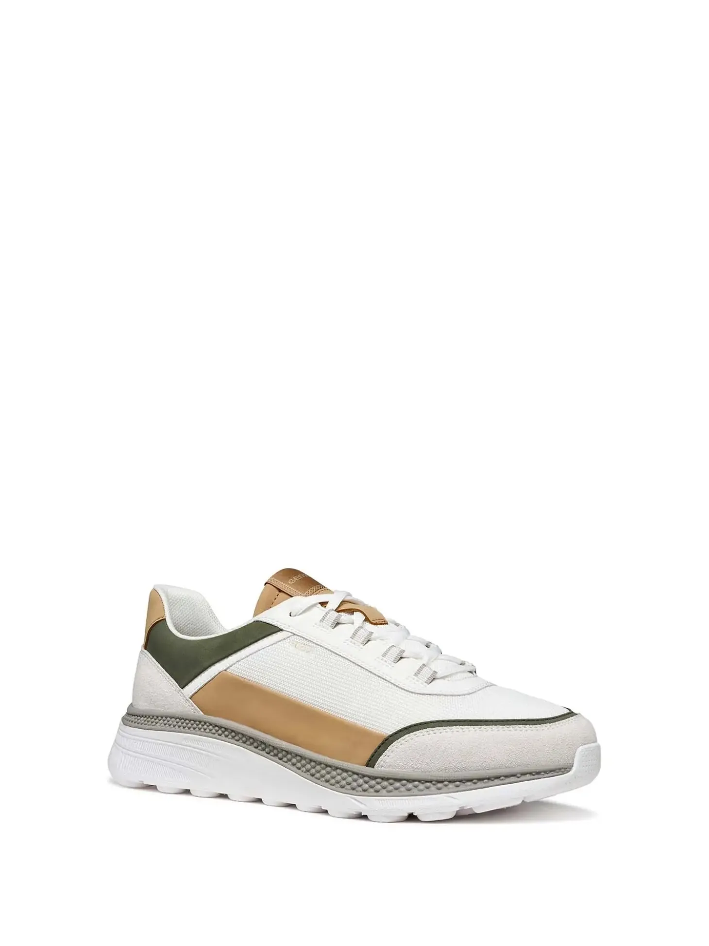 SNEAKERS UOMO - GEOX BIANCO-VERDE - U65HUC 014EK