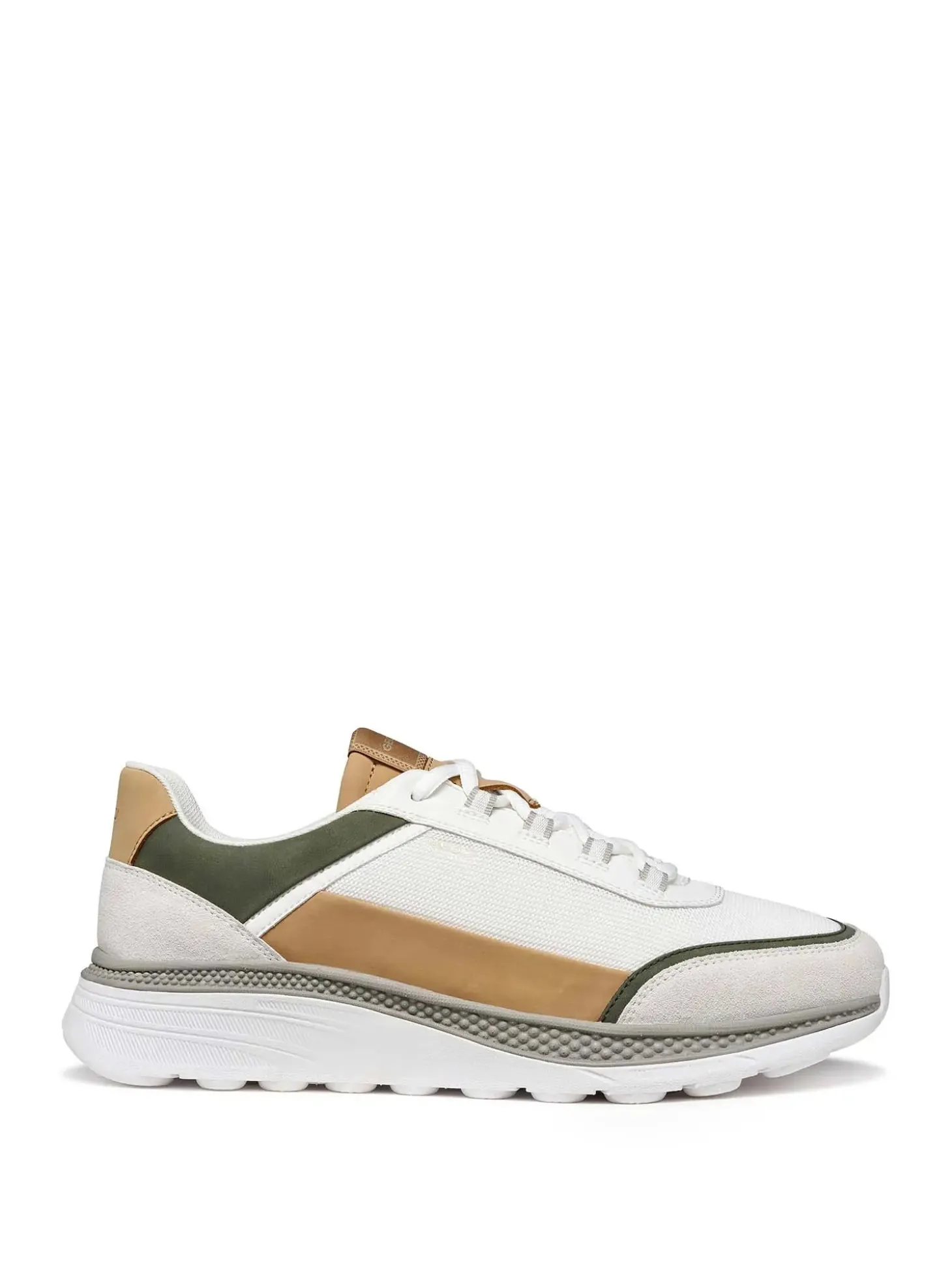 SNEAKERS UOMO - GEOX BIANCO-VERDE - U65HUC 014EK