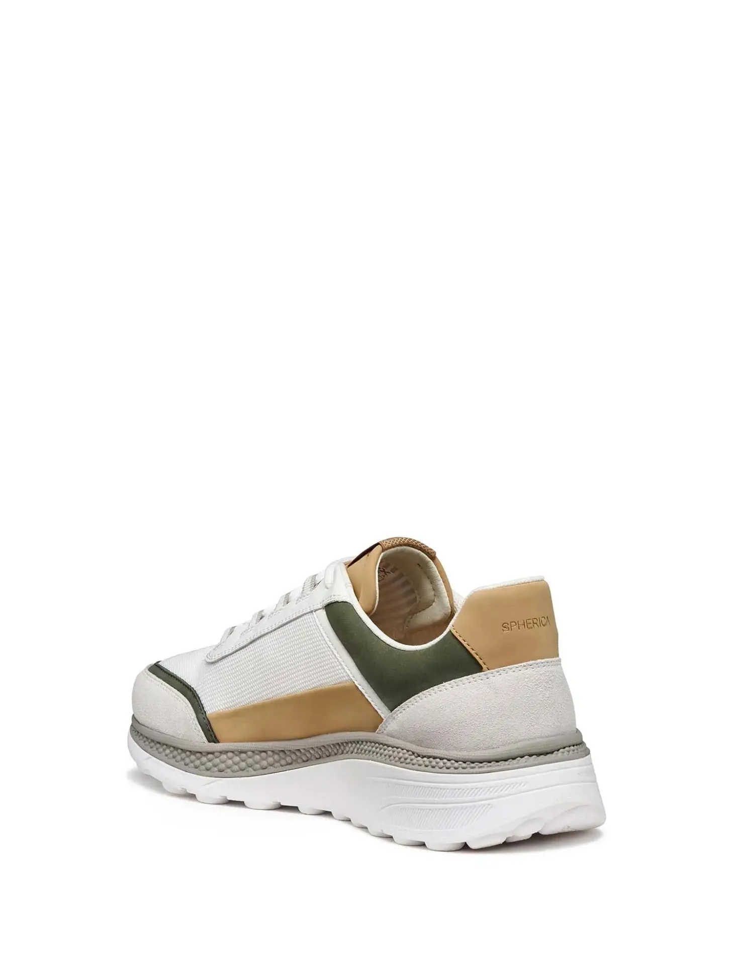 SNEAKERS UOMO - GEOX BIANCO-VERDE - U65HUC 014EK