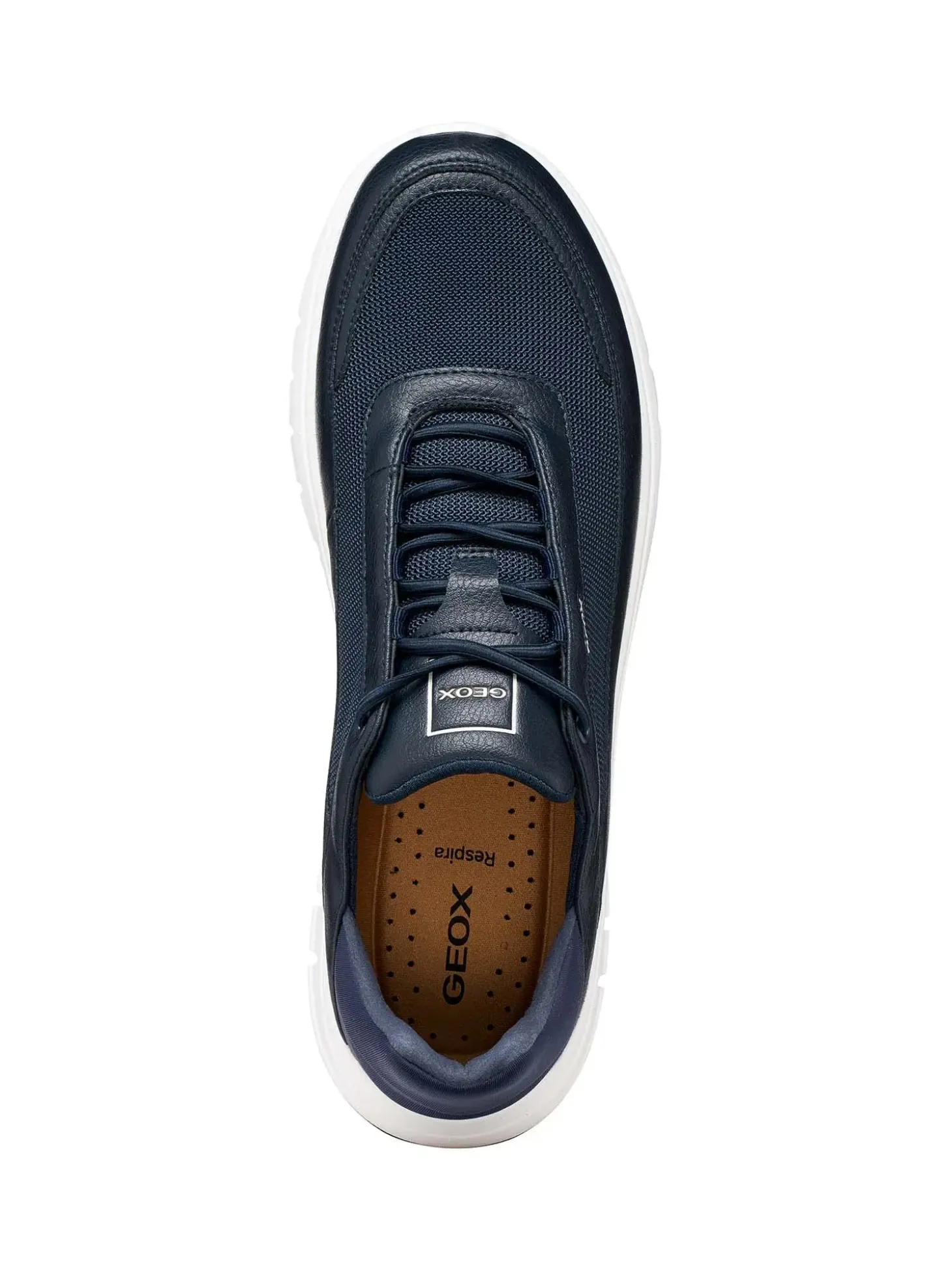 SNEAKERS UOMO - GEOX NAVY-BIANCO - U65N4D 0BU11