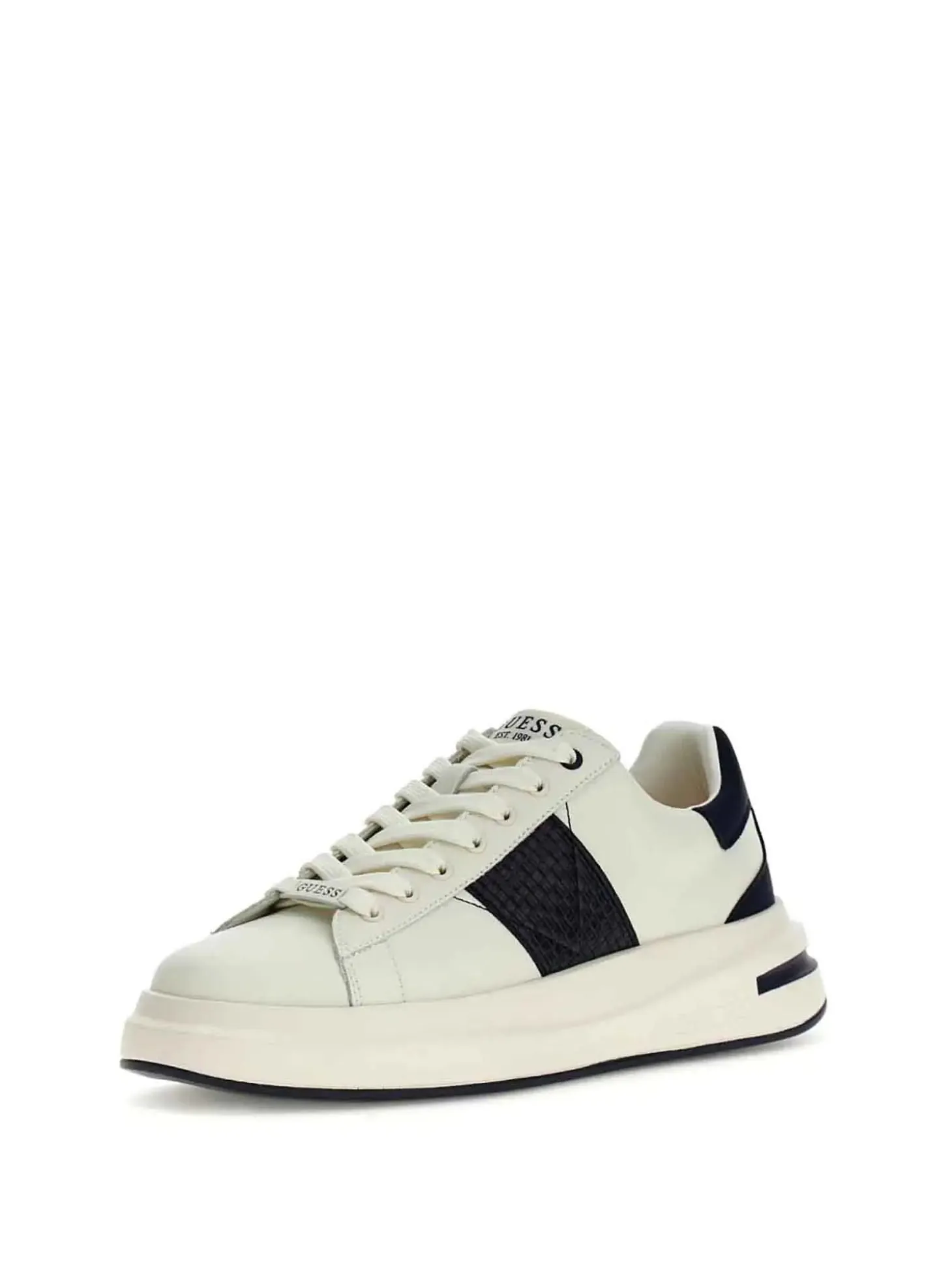 SNEAKERS UOMO - GUESS BIANCO-NAVY - FMJEBA LEA12