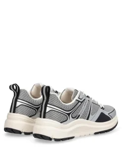 SNEAKERS UOMO - LIU-JO ARGENTO-NERO - 7B6009TX519