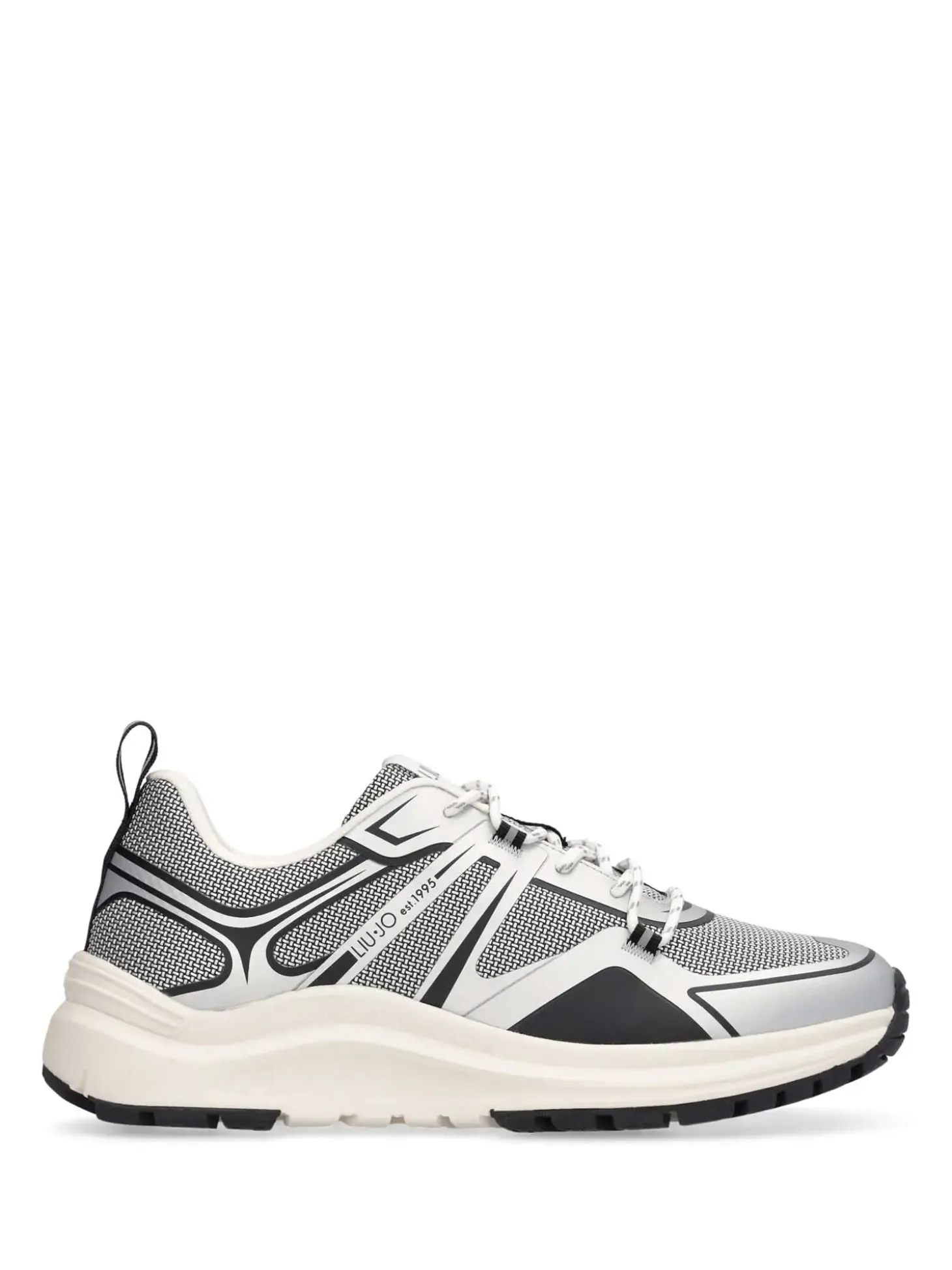 SNEAKERS UOMO - LIU-JO ARGENTO-NERO - 7B6009TX519