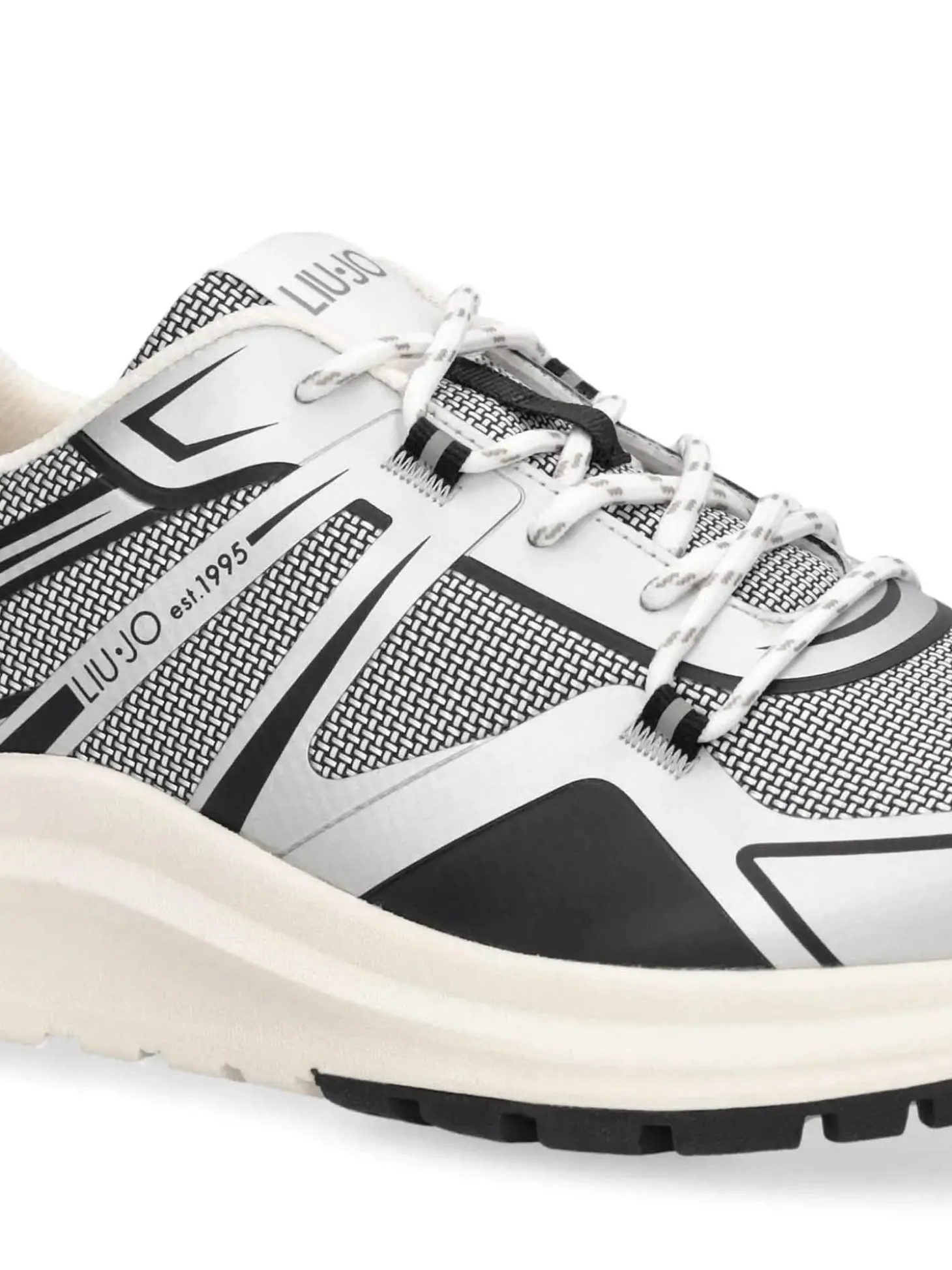 SNEAKERS UOMO - LIU-JO ARGENTO-NERO - 7B6009TX519