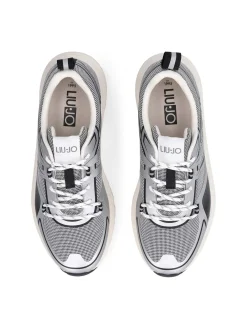 SNEAKERS UOMO - LIU-JO ARGENTO-NERO - 7B6009TX519