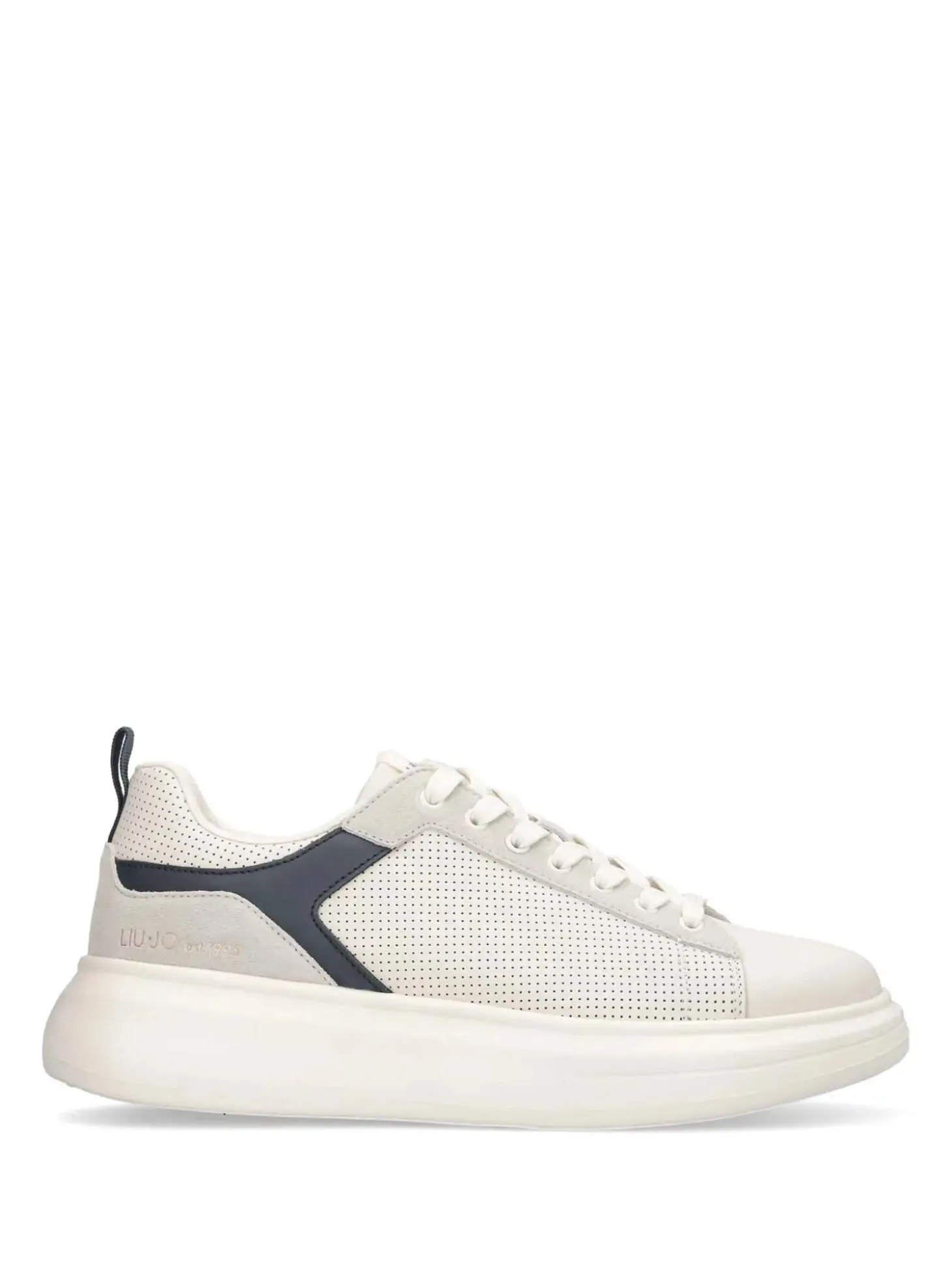SNEAKERS UOMO - LIU-JO BIANCO-BLU - 7B6001PX355