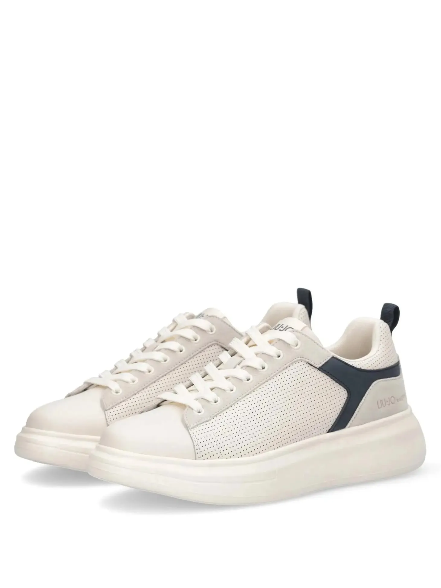 SNEAKERS UOMO - LIU-JO BIANCO-BLU - 7B6001PX355