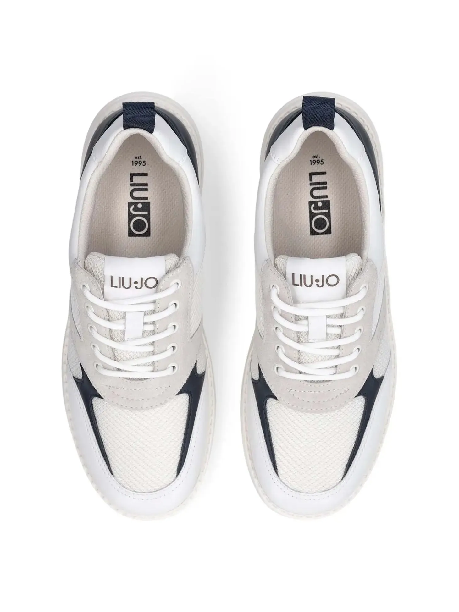 SNEAKERS UOMO - LIU-JO BIANCO-BLU - 7B6005PX029