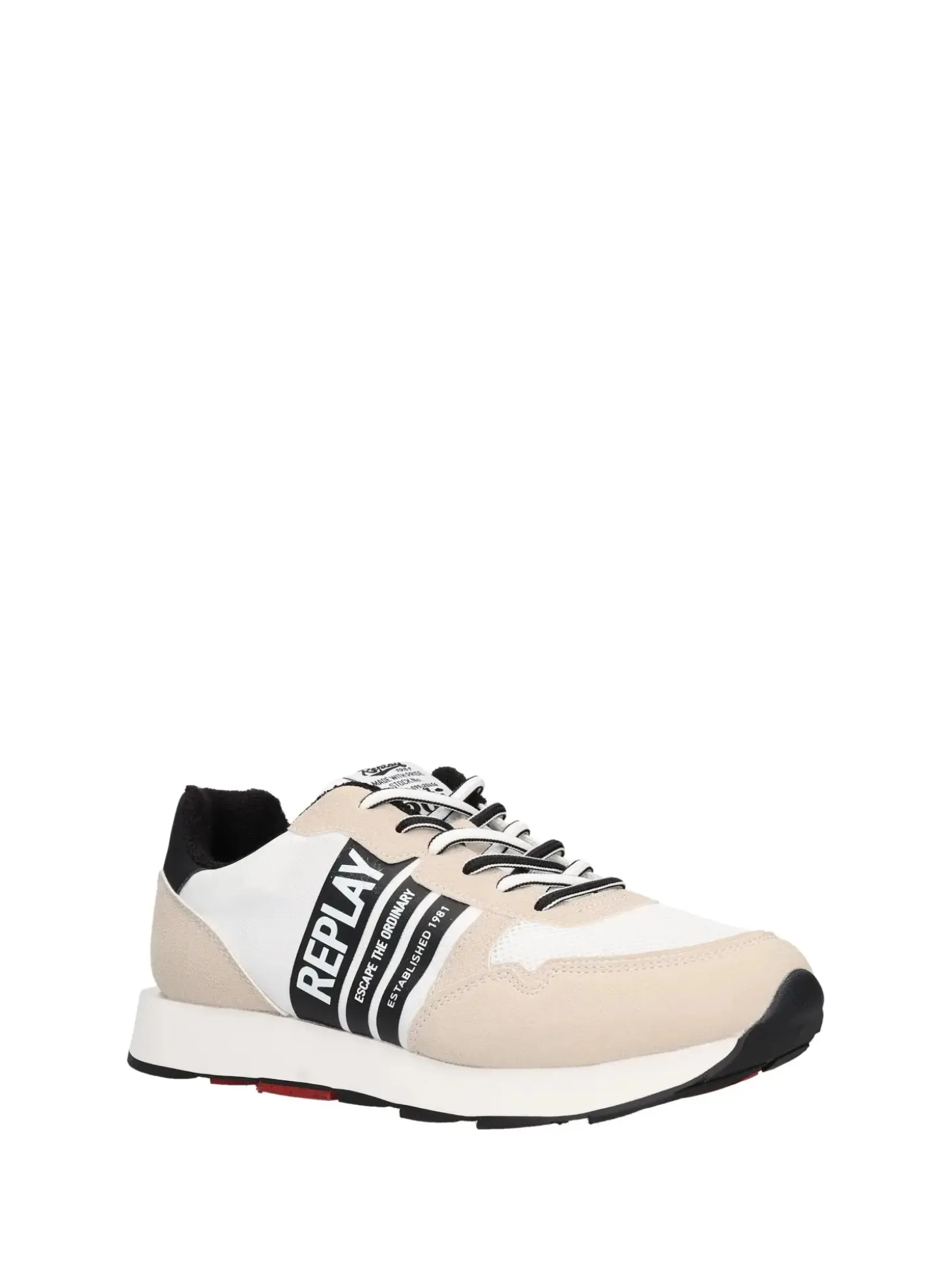 SNEAKERS UOMO - REPLAY BIANCO-NERO - RS680118S