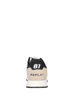 SNEAKERS UOMO - REPLAY BIANCO-NERO - RS680118S